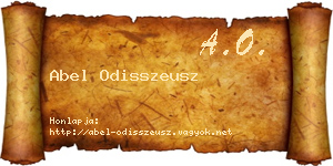 Abel Odisszeusz névjegykártya